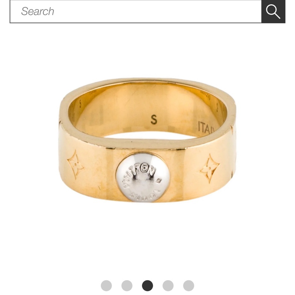 Louis Vuitton Nanogram monogram brass ring💕 - Picture 3 of 14